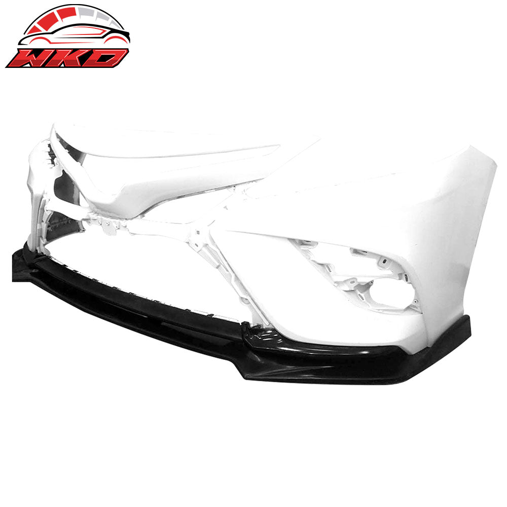 Fits 18-20 Toyota Camry SE XSE GT Style PU Front Bumper Lip Spoiler Unpainted
