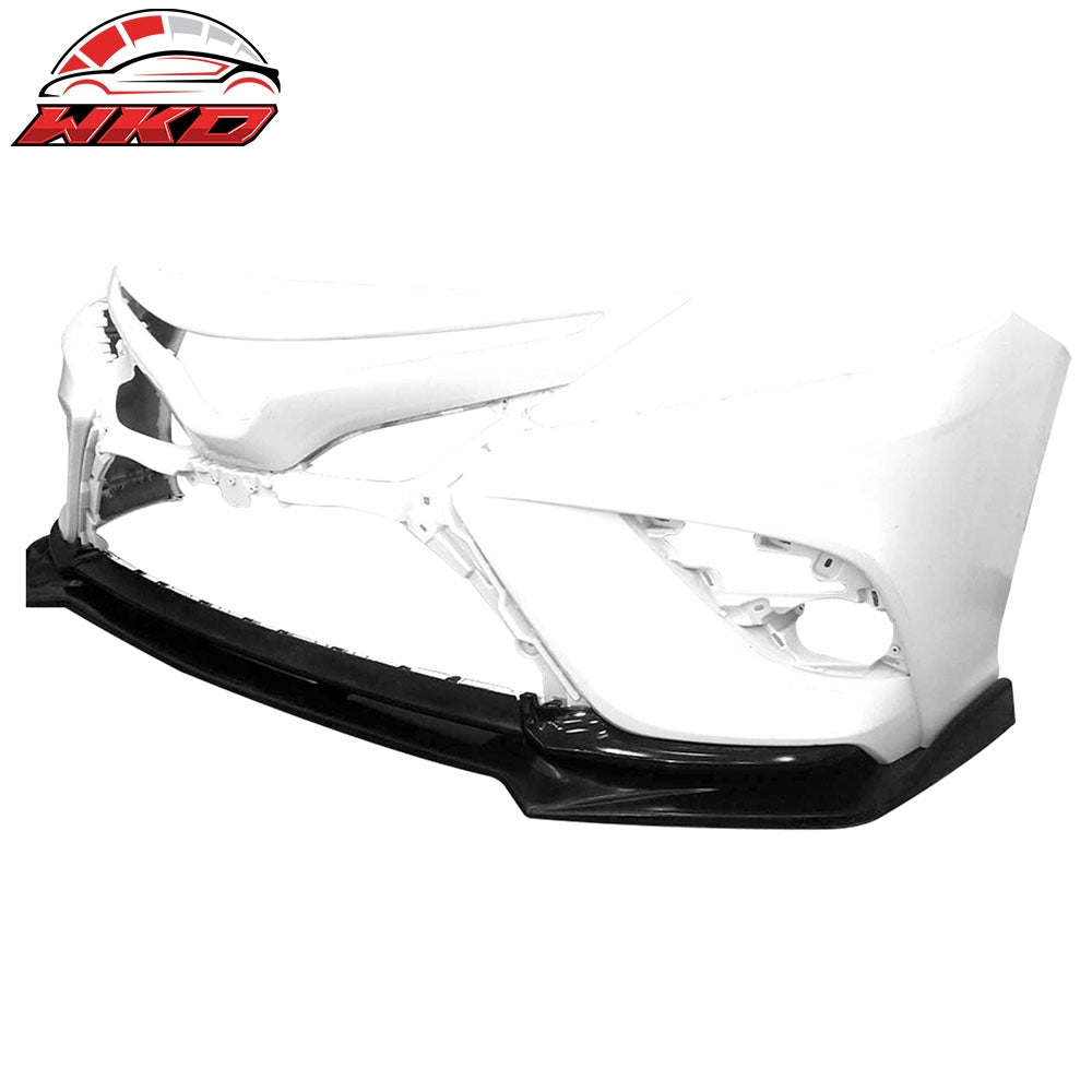 Wholesale 18-20 Toyota Camry SE XSE GT Style PU Front Bumper Lip Spoiler Unpainted - Wikond Auto
