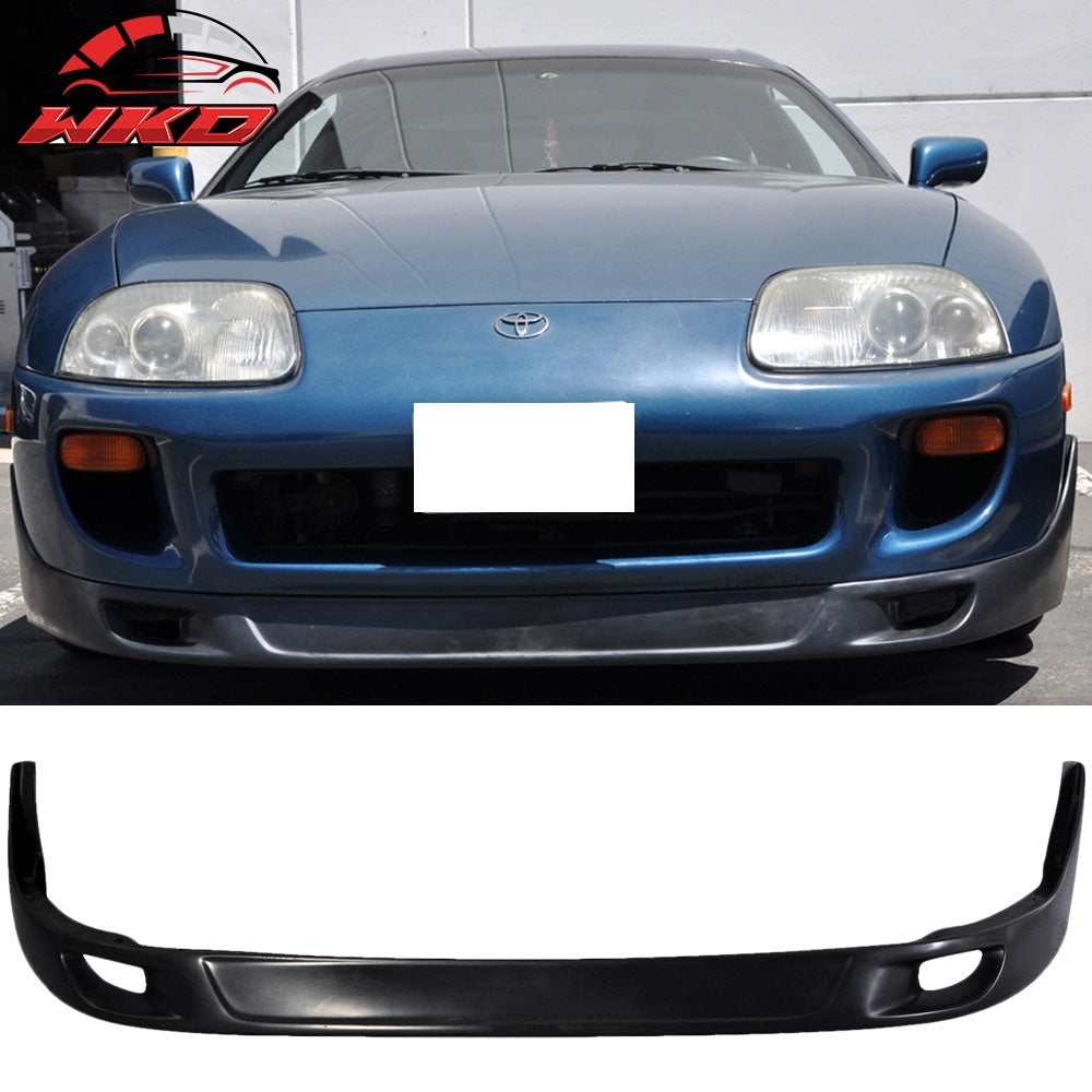 Fits 93-98 Toyota Supra JDM Style Front Bumper Lip Spoiler Splitter Unpainted PU