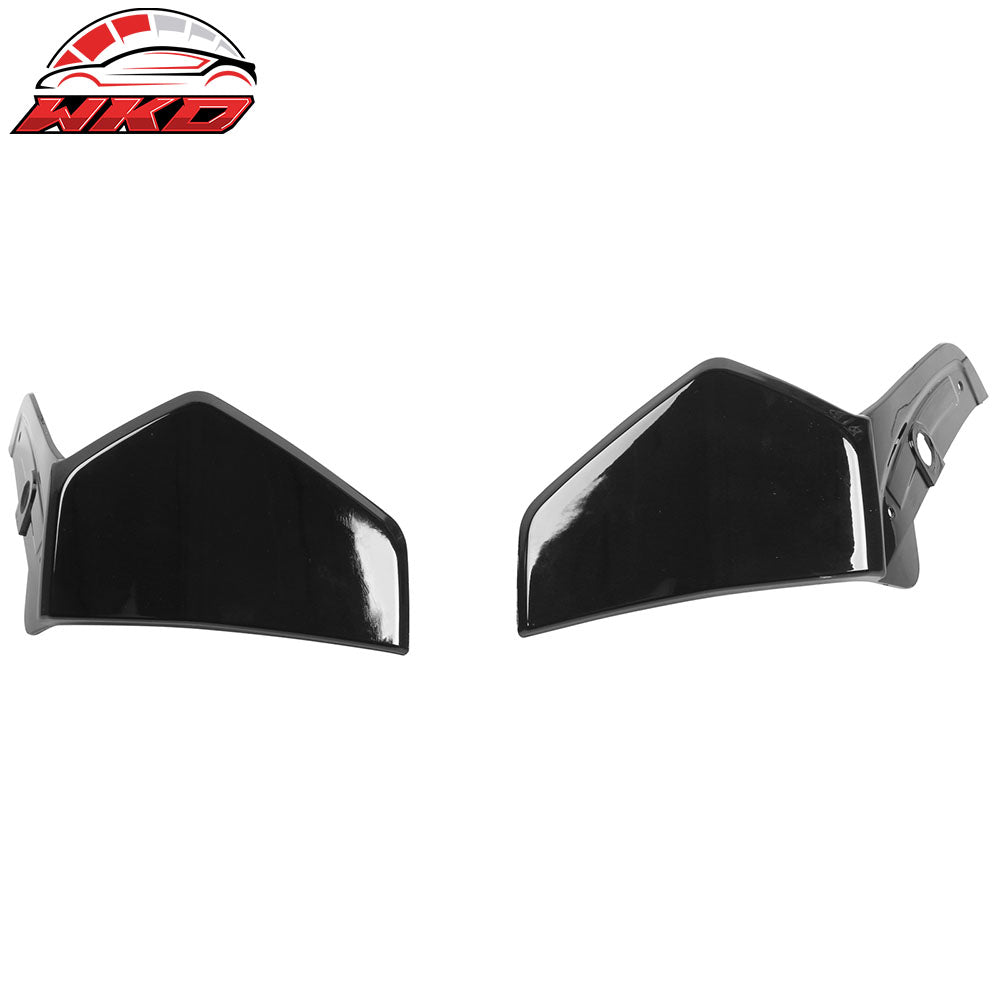 Fit 19-23 BMW G05 X5 M Sport 4PC Front Splitter + Rear Bumper Aprons Gloss Black