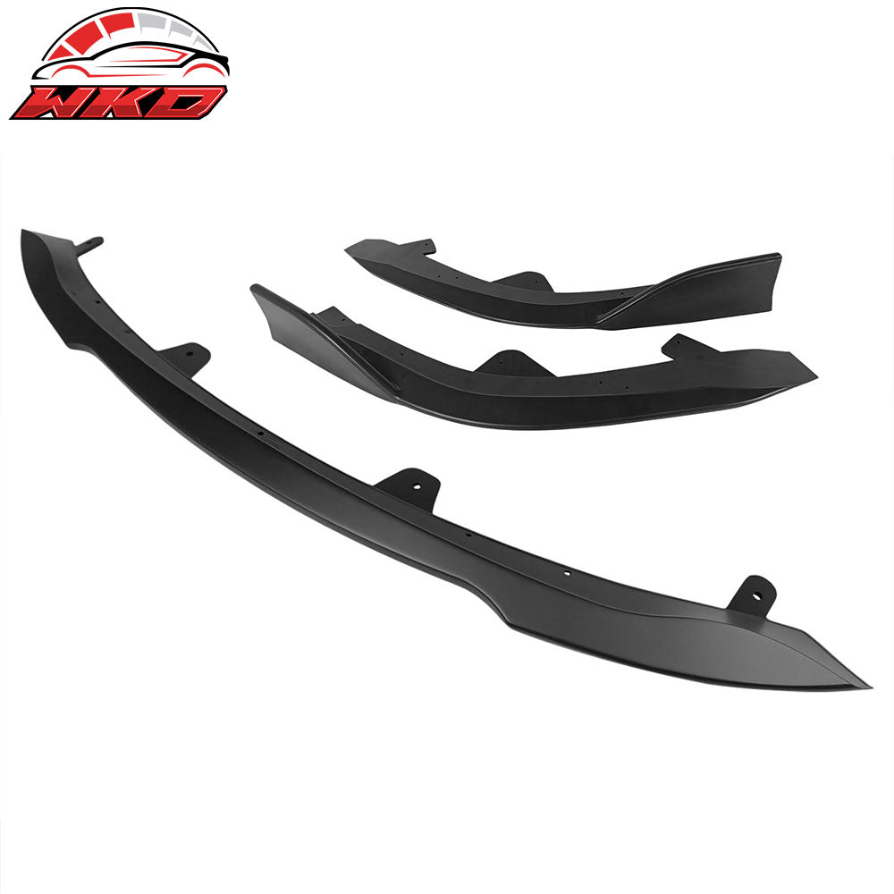 Fits 19-21 Toyota Corolla Auris E210 Hatchback 3PCS Front Bumper Lip Matte Black