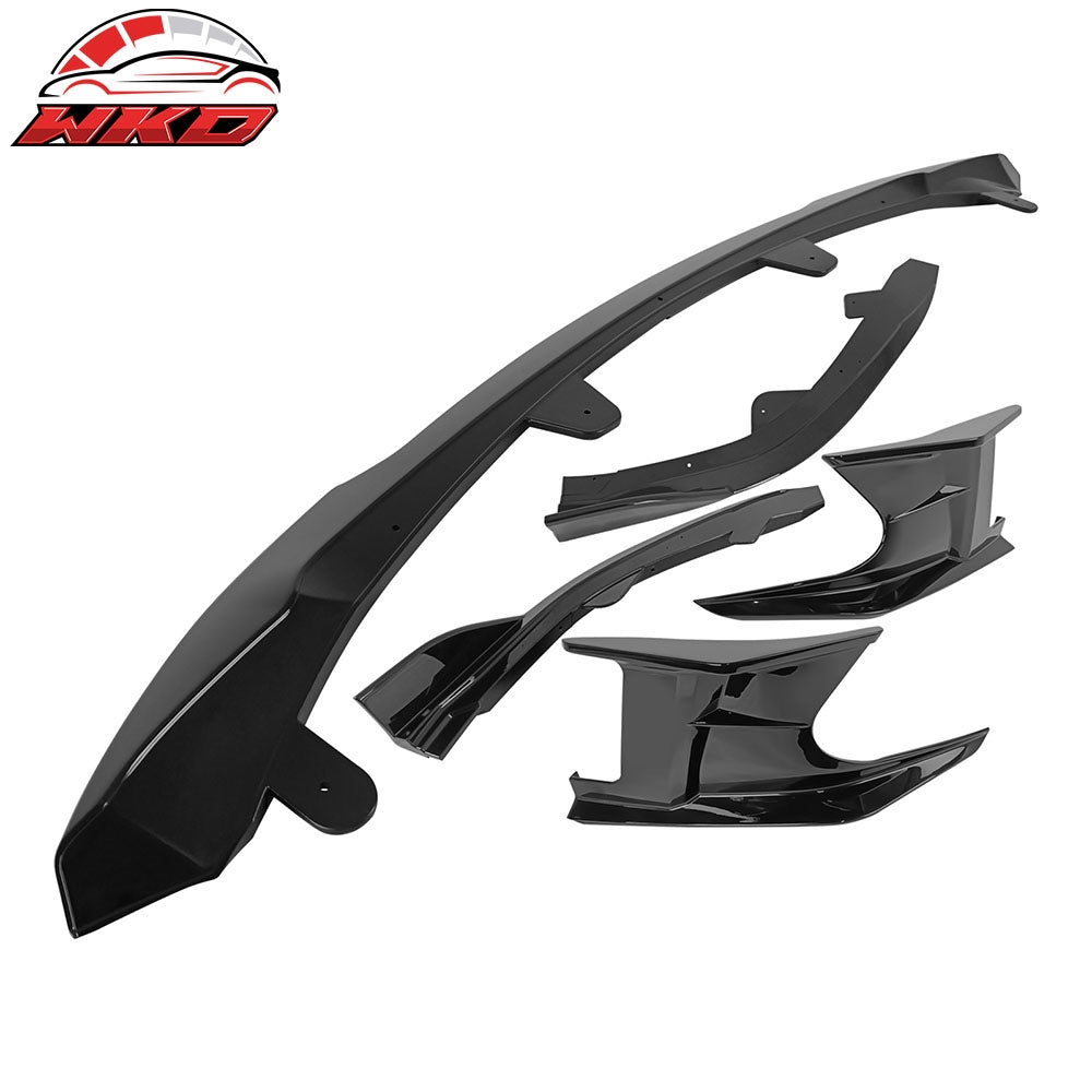 23-26 Toyota Corolla Auris 3PC Front Bumper Lip 2PC Side Canard Gloss Black | Wholesale - Wikond Auto