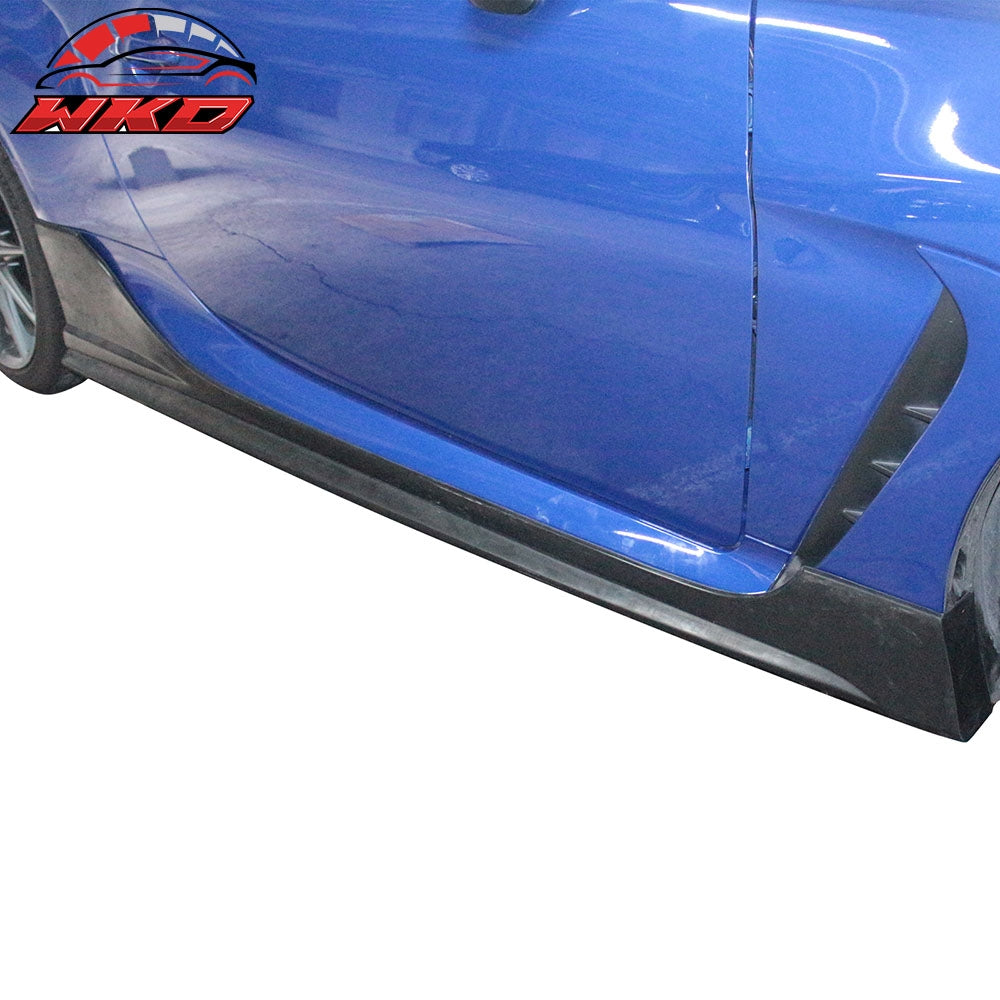 Fits 22-25 Subaru BRZ Coupe Front Bumper Lip + Rear Diffuser + Side Skirts - PU