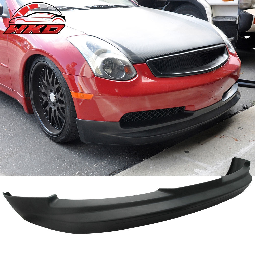 Fits 03-07 Infiniti G35 V35 Coupe Type G Front Bumper Lip Spoiler Splitter PU