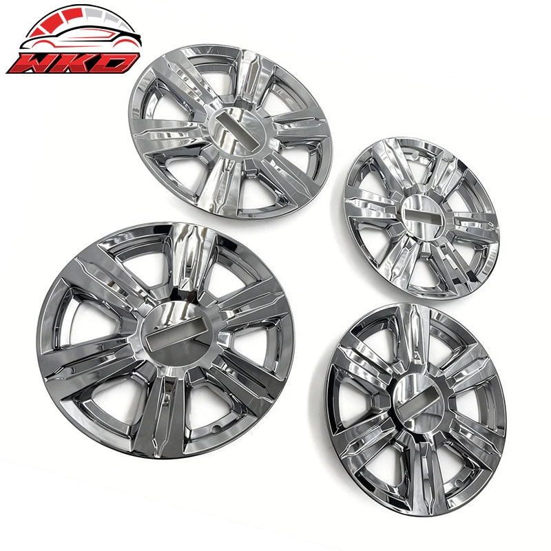 Fits 14-17 GMC Terrain SLE / SLT 17" Wheel Covers Hubcap Chrome ABS 4PCS Set