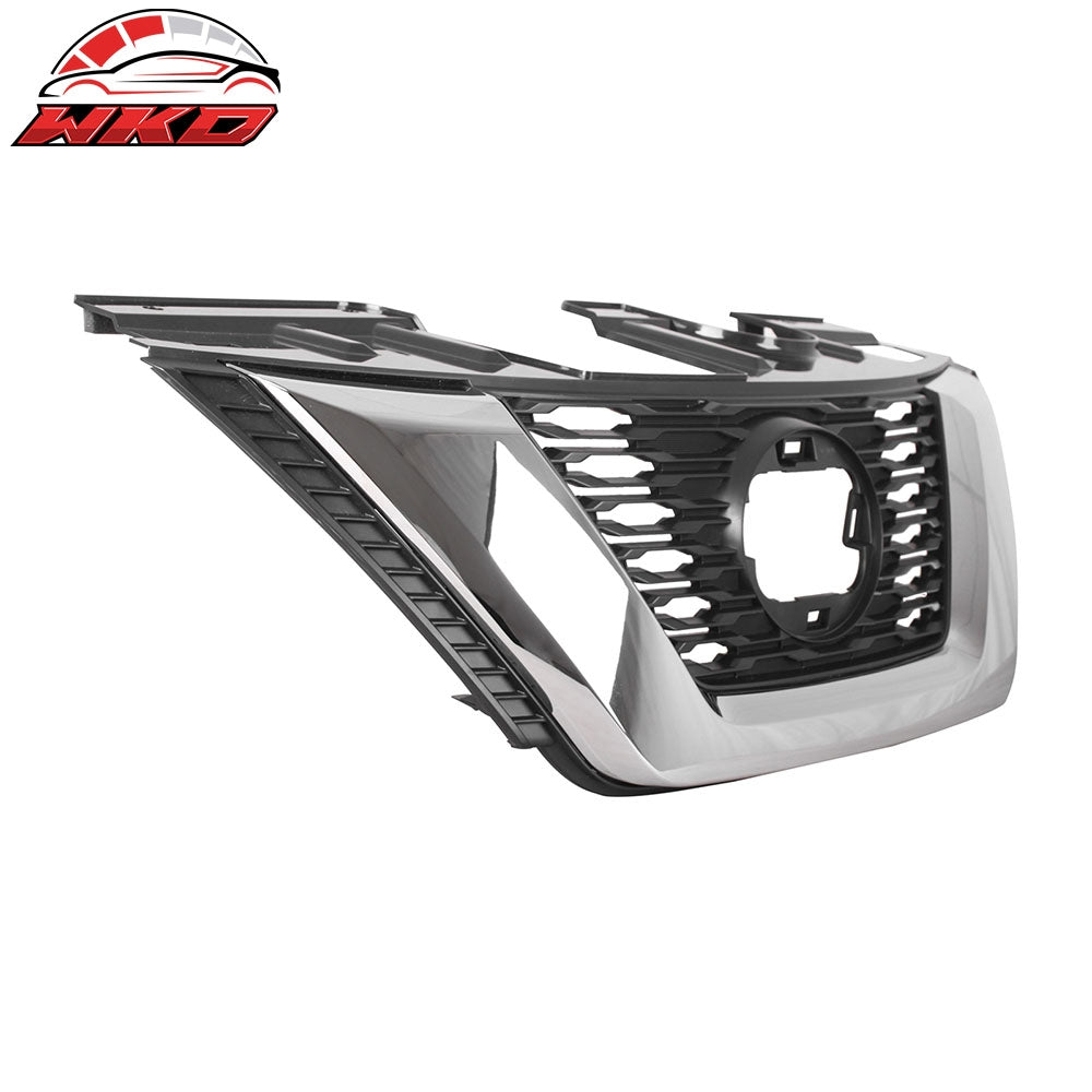Fits 18-20 Nissan Rogue SL SV OE Style Front Bumper Upper Grille Cover - ABS