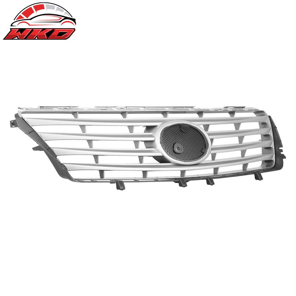 Fits 10-12 Lexus ES350 OE Style Front Bumper Upper Grille Cover Grill Silver ABS