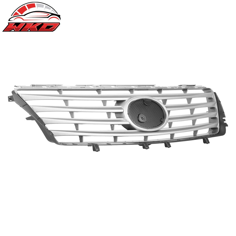 Fits 10-12 Lexus ES350 OE Style Front Bumper Upper Grille Cover Grill Silver ABS