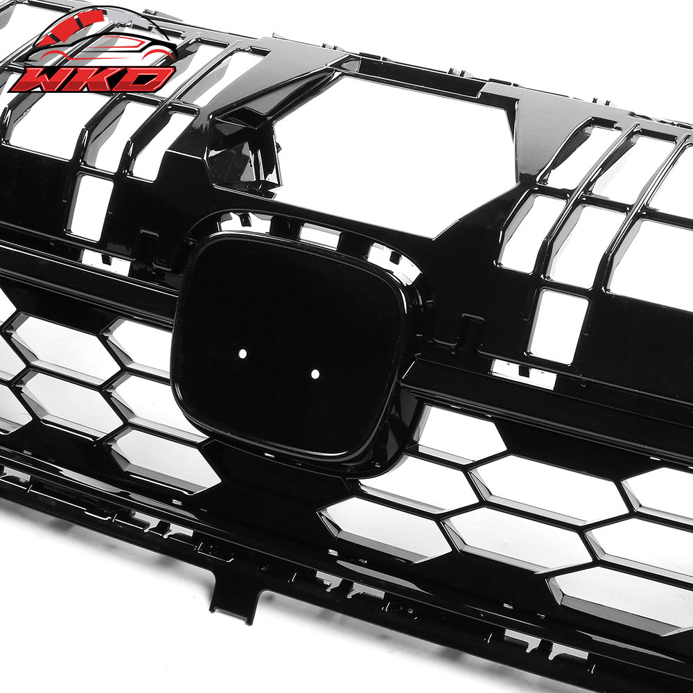 Fits 22-24 Honda Civic Sedan Gloss Black Si Style Upper Mesh Grille Grill ABS