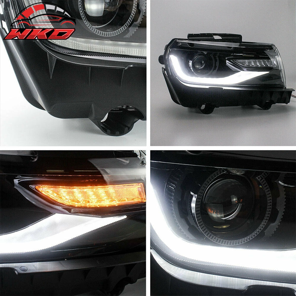 Wholesale 14-15 Chevrolet Camaro 6th Gen Style Projector Head Lamp DRL LED Headlights - Wikond Auto