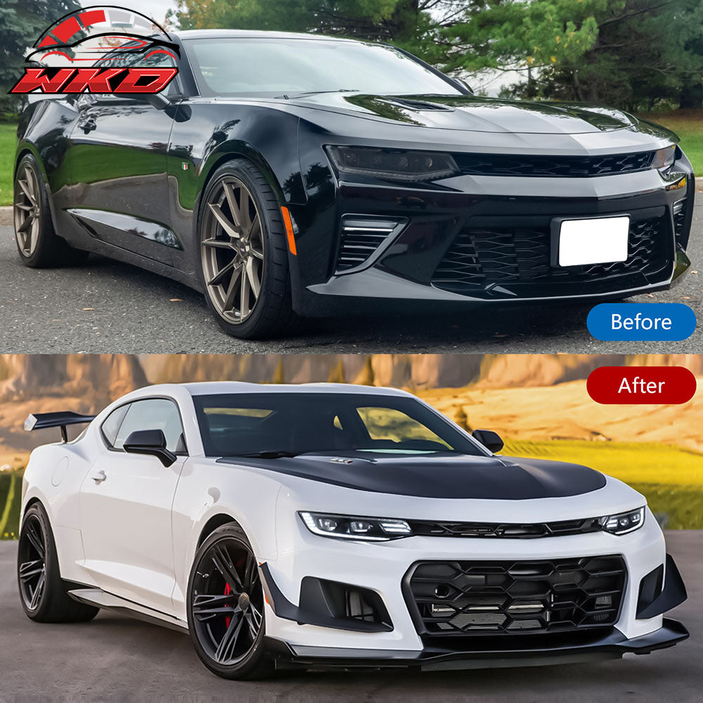 Fits 16-18 Chevrolet Camaro DRL LED Projector Headlights Front Lamps Assembly