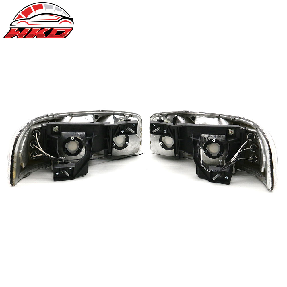 Fits 99-06 GMC Sierra 00-06 Yukon 1500 Front Headlights Head Light Lamp Assembly