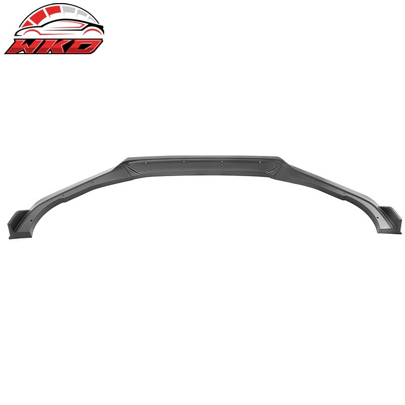Fits 18-20 Honda Accord 10th IKON V3 Style Matte Black Front Bumper Lip PP 3PC
