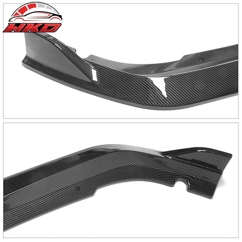 Fits 21-22 Honda Accord IKON V2 Carbon Fiber Print Front Bumper Lip Spoiler 4PCS