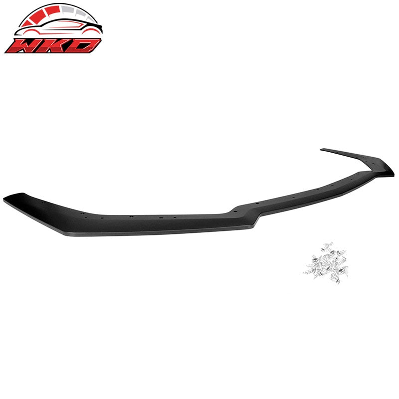 Fits 21-22 Honda Accord IKON V3 Style 3PCS Front Bumper Lip Kit PP Matte Black