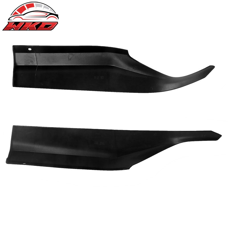 Fits 18-22 Honda Accord IKON V2 Style 2PCS Rear Bumper Lip Aprons Unpainted PP