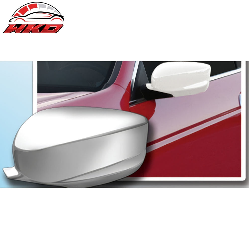 Fits 08-17 Honda Accord 2PCS Side Rearview Mirror Cover Cap Replacement Chrome