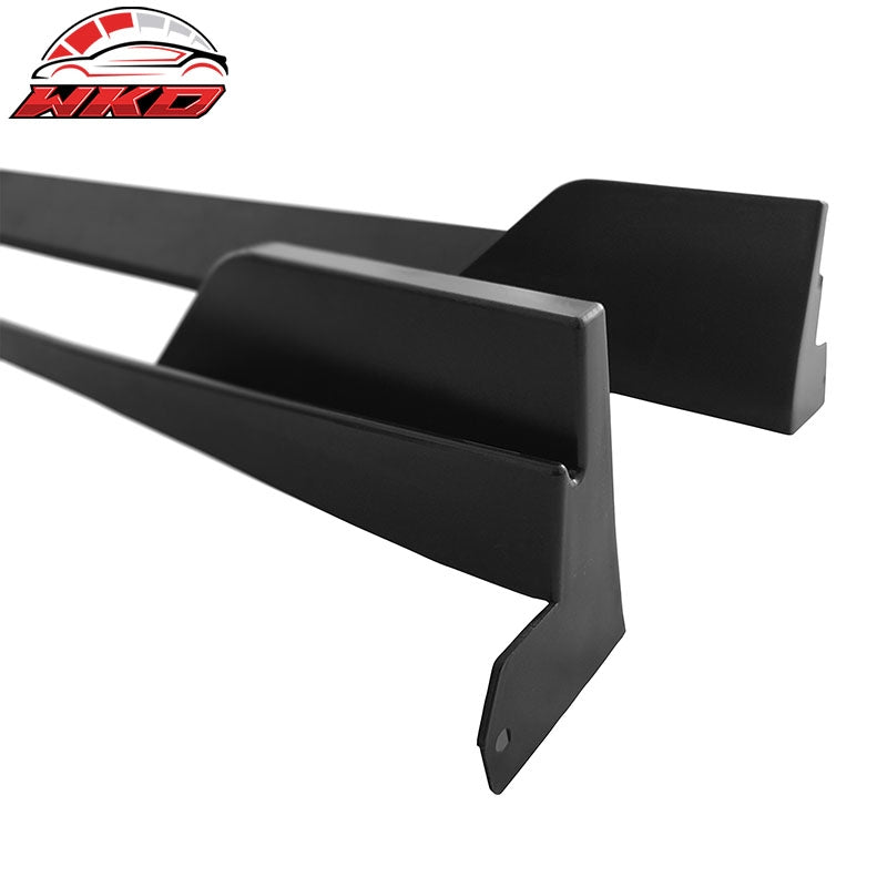 Fits 22-26 Honda Civic 11th Gen Side Skirts Splitter Rocker Panel Matte Black PP