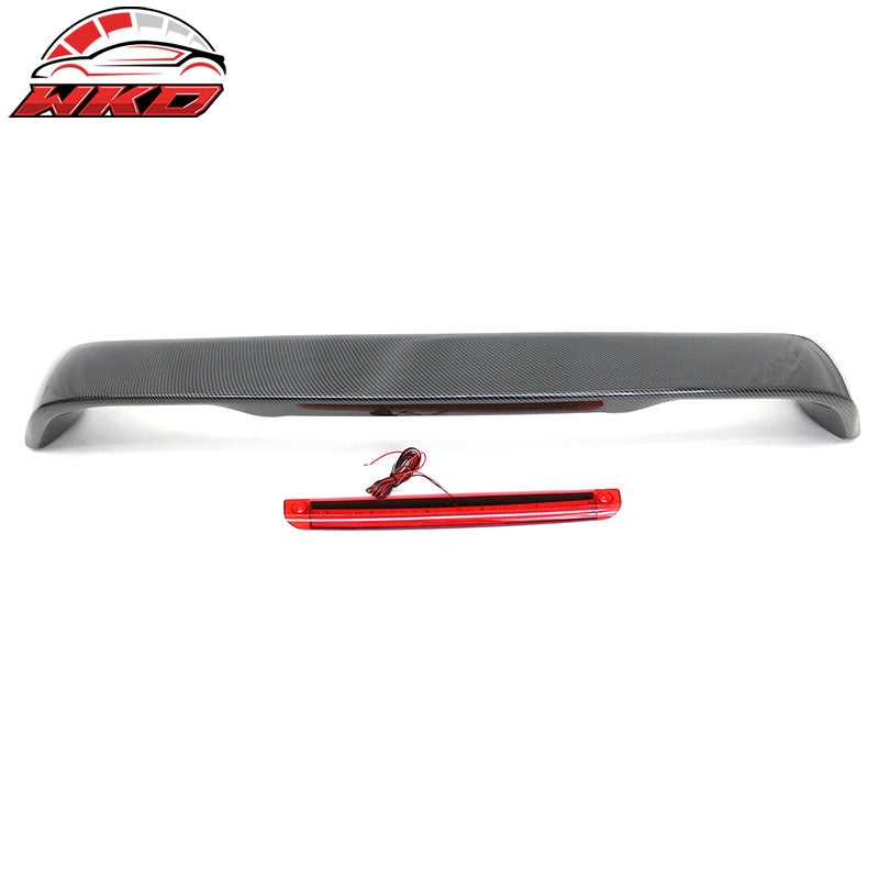 Wholesale 96-00 Honda Civic Coupe Carbon Fiber Print Trunk Spoiler Wing w/ LED Light - Wikond Auto