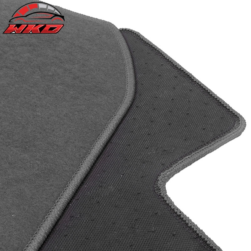 Fits 12-15 Honda Civic Coupe Floor Mat Nylon Grey Non-Slip Auto Carpets 4PC