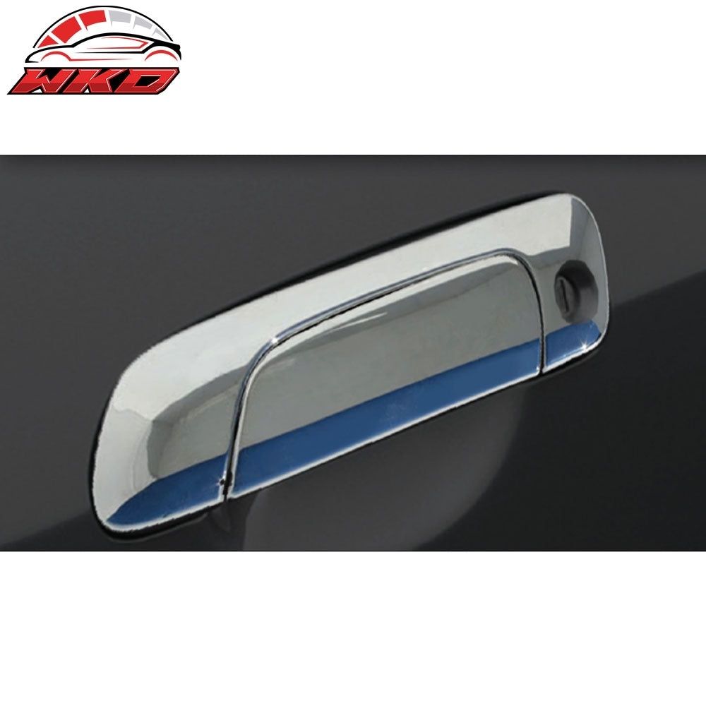 Fits 07-08 Honda Fit 4PCS Front Rear RH LH Door Handle Cover W/1-Keyhole Chrome