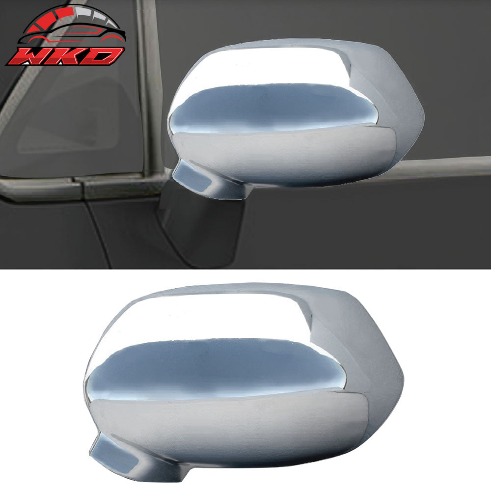 For 07-08 Honda Fit Rear Side View Mirror Covers Caps Overlay Chrome ABS Pair