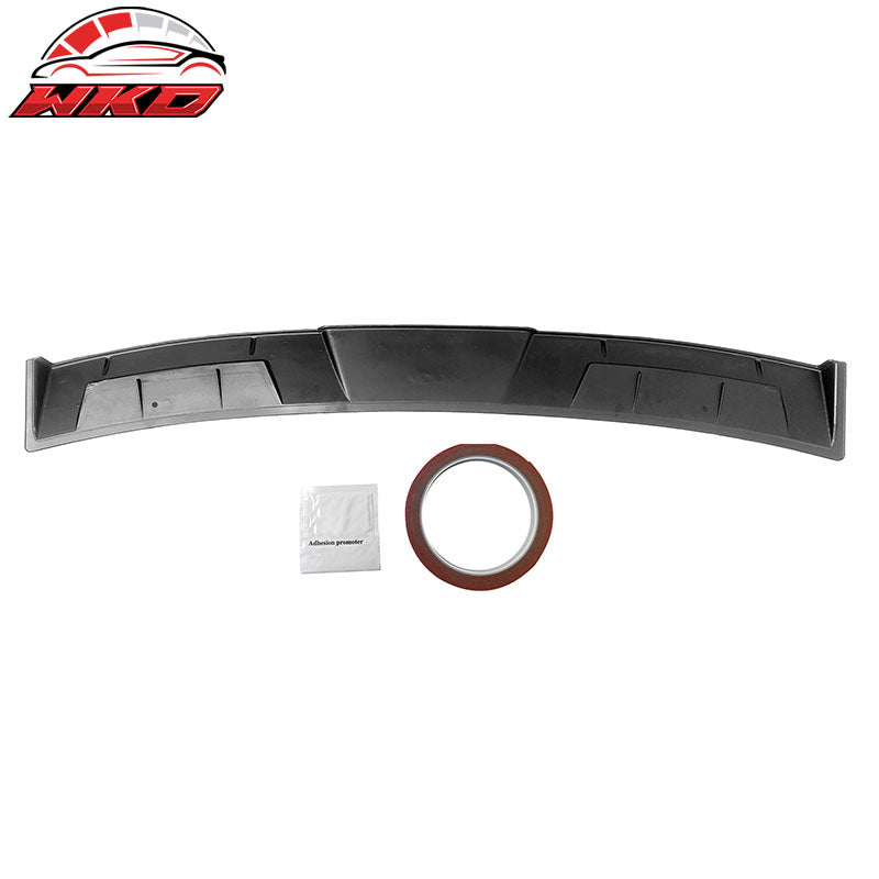 Fits 23-26 Honda Accord 11th Gen IKON Style Rear Roof Spoiler ABS Matte Black