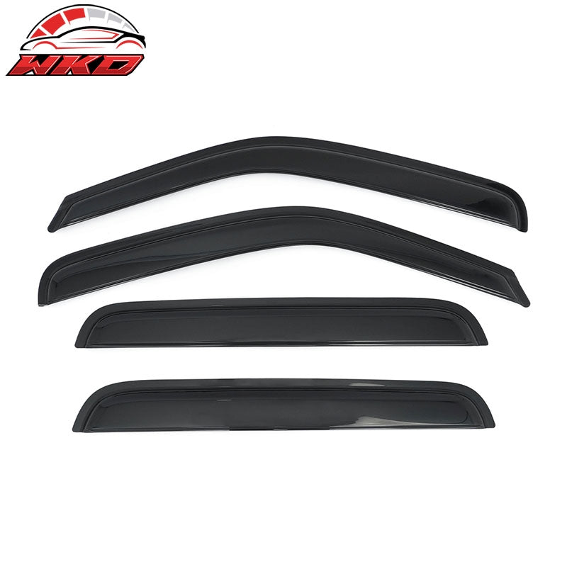 Fits 06-14 Honda Ridgeline Window Visors Smoke Acrylic Rain Sun Vent Shade 4PCS