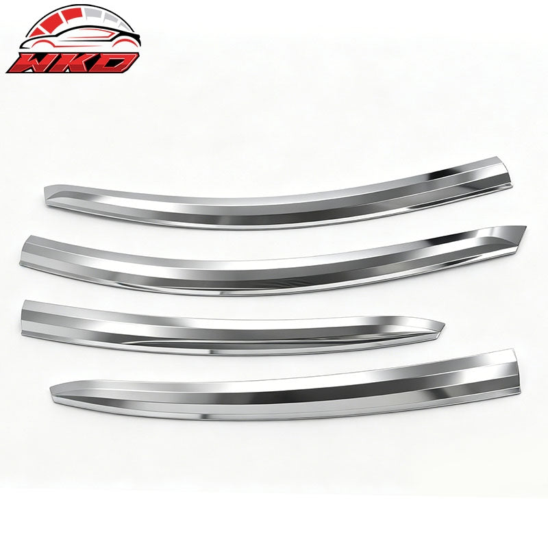 Wholesale 10-17 Hyundai Accent Sedan Chrome Window Visors Sun Shade Rain Guard 4PCS - Wikond Auto