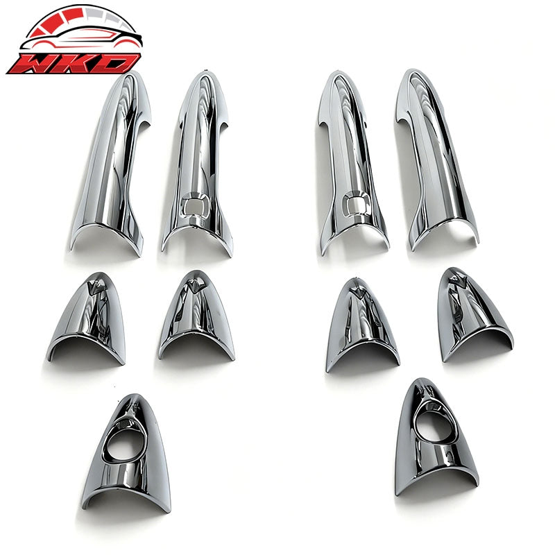 Wholesale 11-16 Hyundai Elantra Chrome Side Door Handle Cover ABS w/ 1 or 2 Keyholes - Wikond Auto