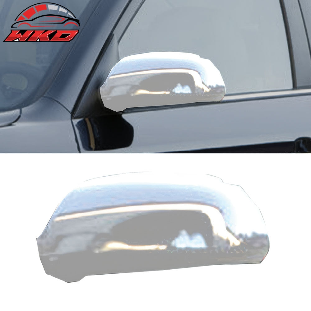 Fits 06-10 Hyundai Sonata Rear Side View Mirror Covers Caps Overlay Chrome ABS