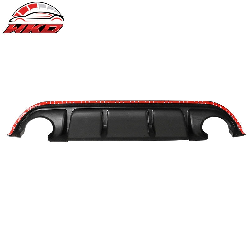 Fits 14-17 Infiniti Q50 Gloss Black Rear Diffuser Bumper Diffuser Lip Spoiler