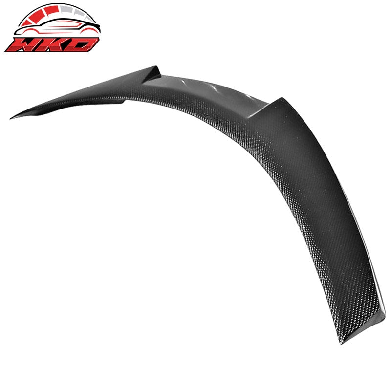 Fits 14-24 Infiniti Q50 Real Carbon Fiber Rear Trunk Spoiler Wing M4 Style