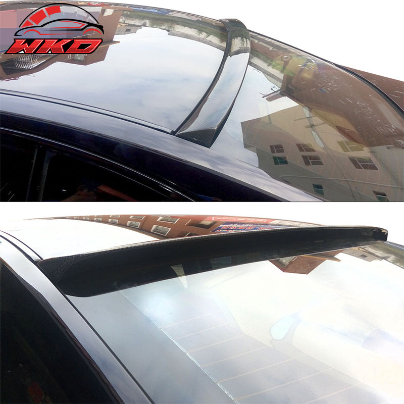 Fits 14-24 Infiniti Q50 V37 ST Roof Spoiler Matte Carbon Fiber