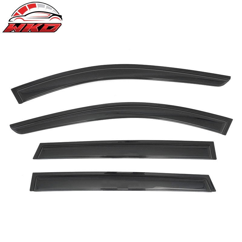 Fits 14-21 Infiniti QX60& 2013 JX35 4PCS Window Visors Smoke Acrylic Rain Shade