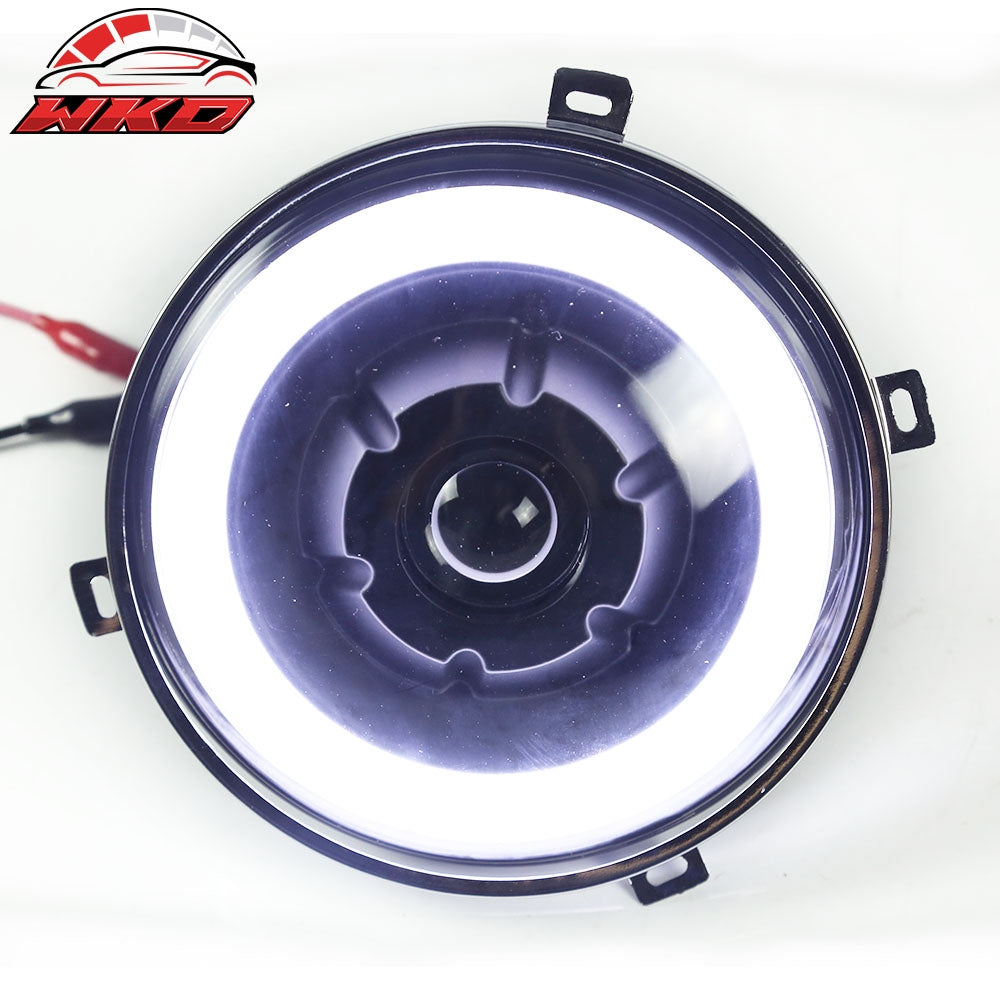 Fits 97-16 Jeep Wrangler 7 Inch Halo Angel Eyes LED Projector Headlights 2PC