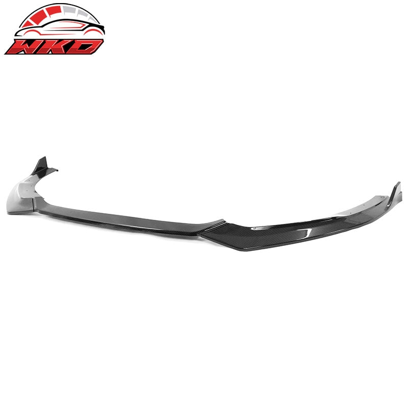 Fits 21-24 Kia K5 GT-Line RD Style 4PCS Front Lip Spoiler Carbon Fiber Print PP