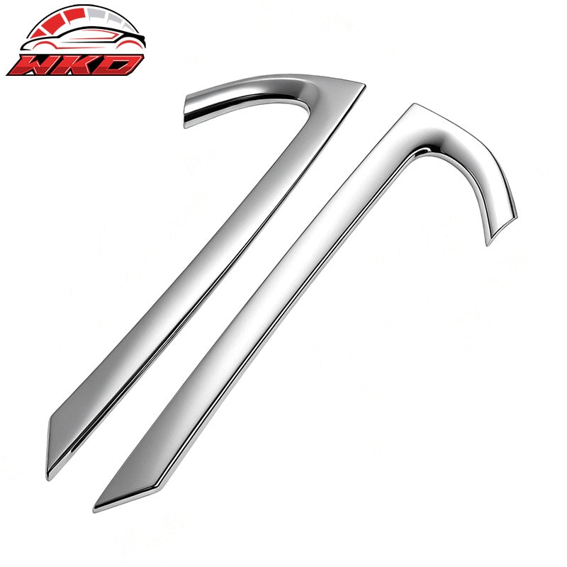 Fits 2007-2012 Kia Rondo A Pillar Molding Trims Garnish Cover Chrome 2PCS Set