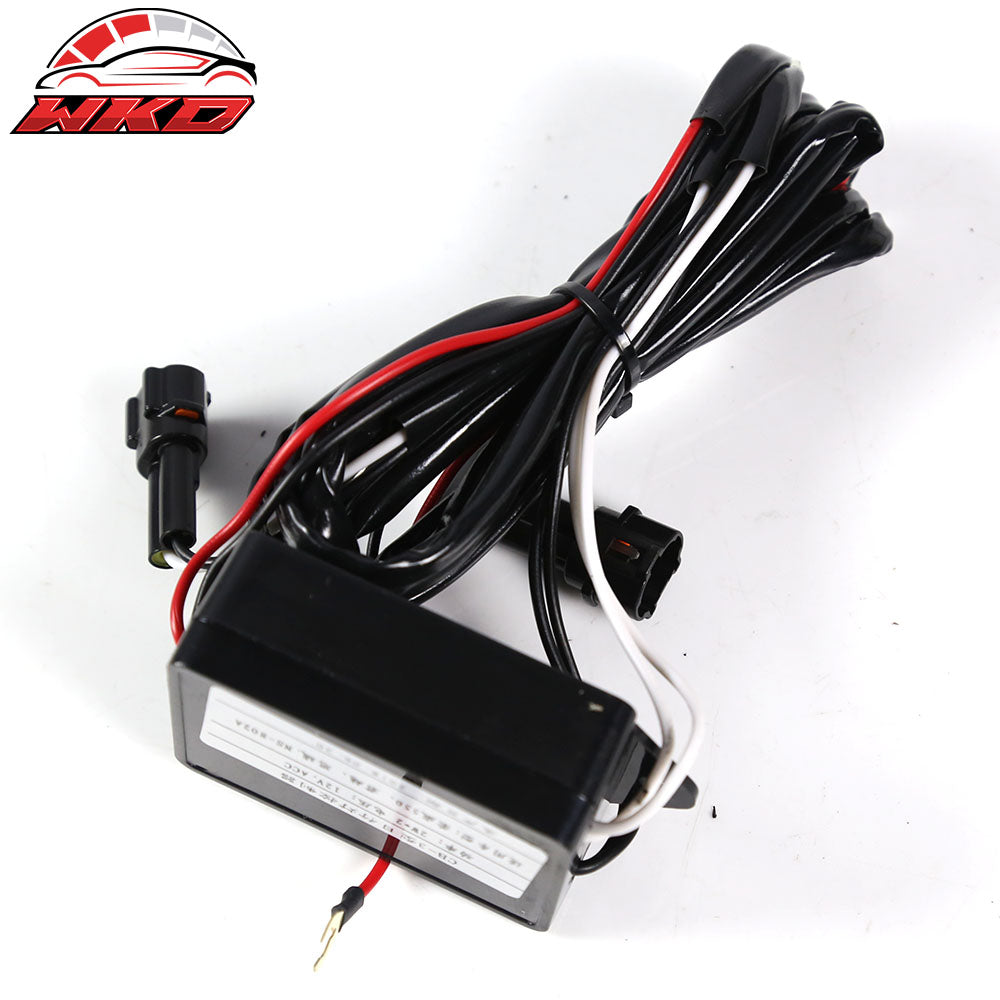 Fits 03-05 Nissan 350Z Front Bumper Smoked LED DRL Reflector Lights