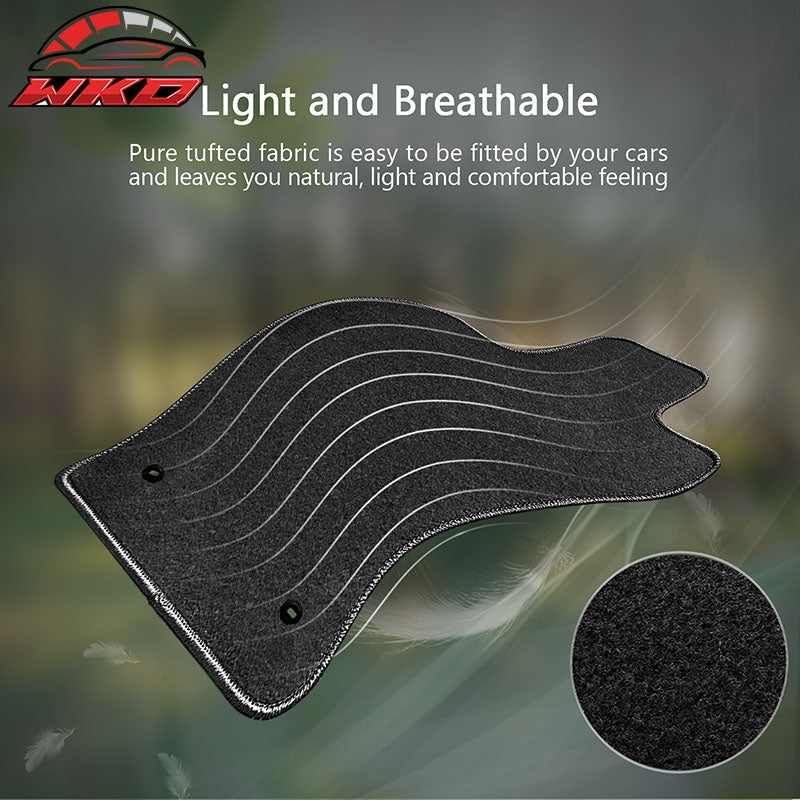 Fits 19-25 Lexus ES300H ES350 Nylon Black Floor Mats Carpet 4PC Set