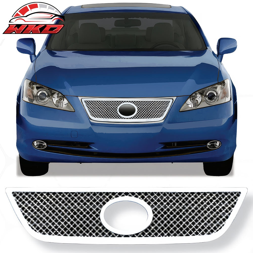 Fits 07-09 Lexus ES350 Mesh Style Chrome Front Insert Grille Stainless Steel