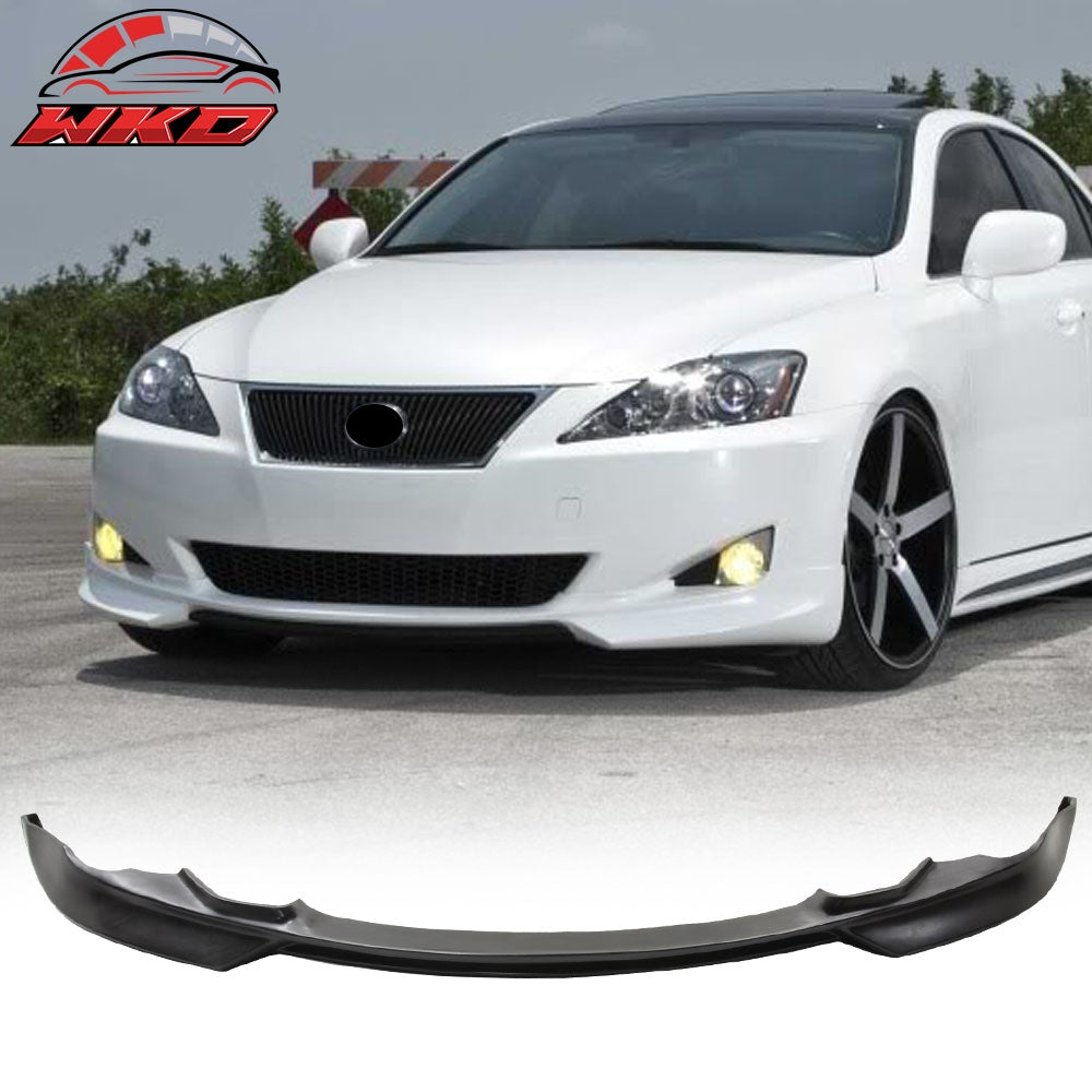 Fits 06-08 Lexus IS250 IS350 IKON Style Front Bumper Lip Spoiler Unpainted PU