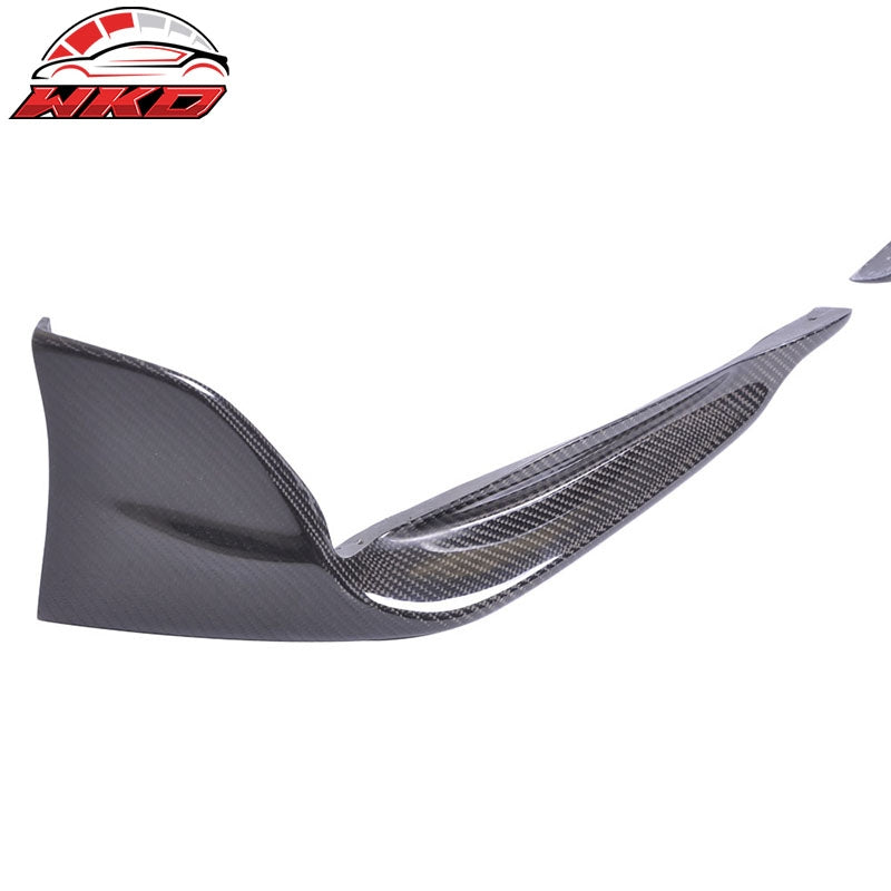 Fits 14-16 Lexus IS250 IS350 F Sport TRD Carbon Fiber Front Bumper Lip Splitters