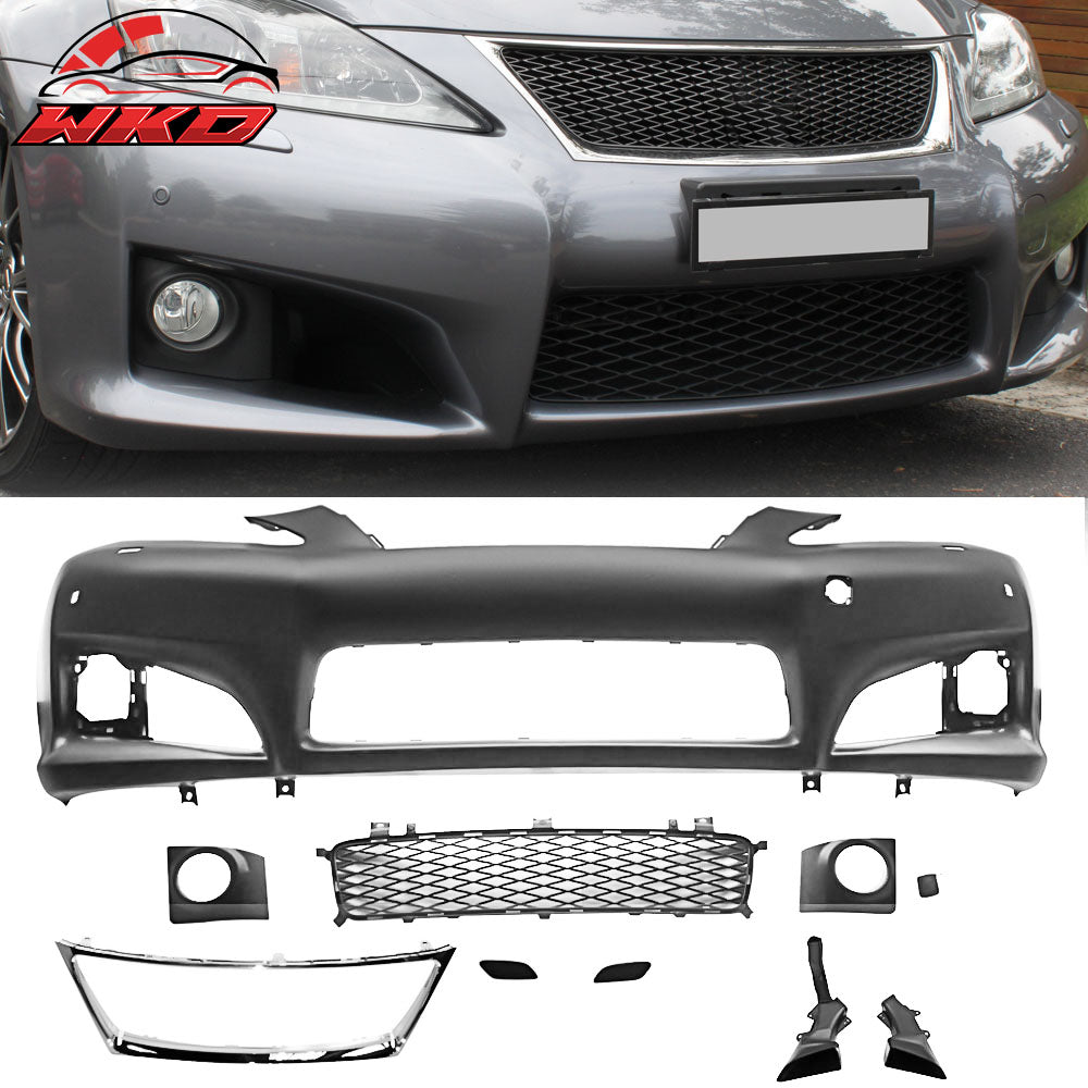 Fits 10-12 Lexus IS250 350 Front Bumper Cover Conversion ISF Style With PDC Hole