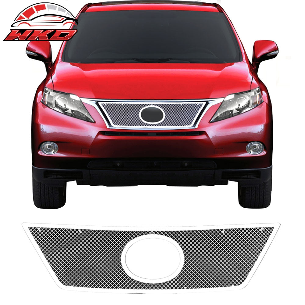 Fits 10-12 Lexus RX350 Mesh Style Chrome Front Insert Grille Stainless Steel
