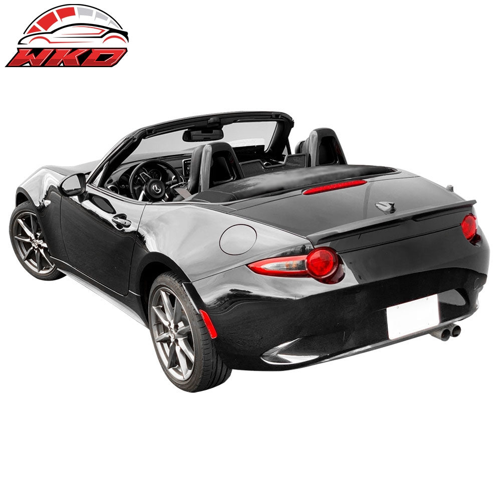 Fits 16-25 Mazda MX-5 & MX-5 Miata Rear Trunk Boot Spoiler Wing Lip Unpainted