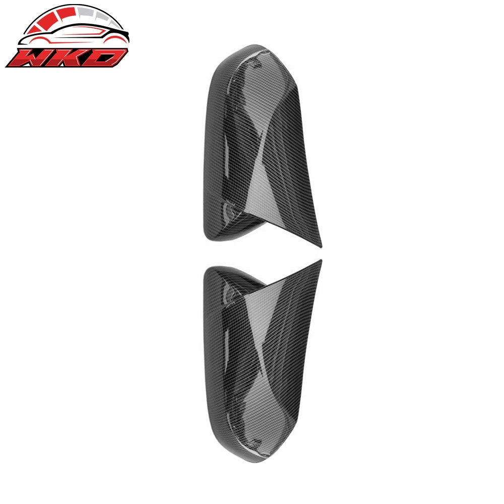 Fits 18-26 Toyota Camry/19-22 Avalon M Style Mirror Covers Carbon Fiber Paint
