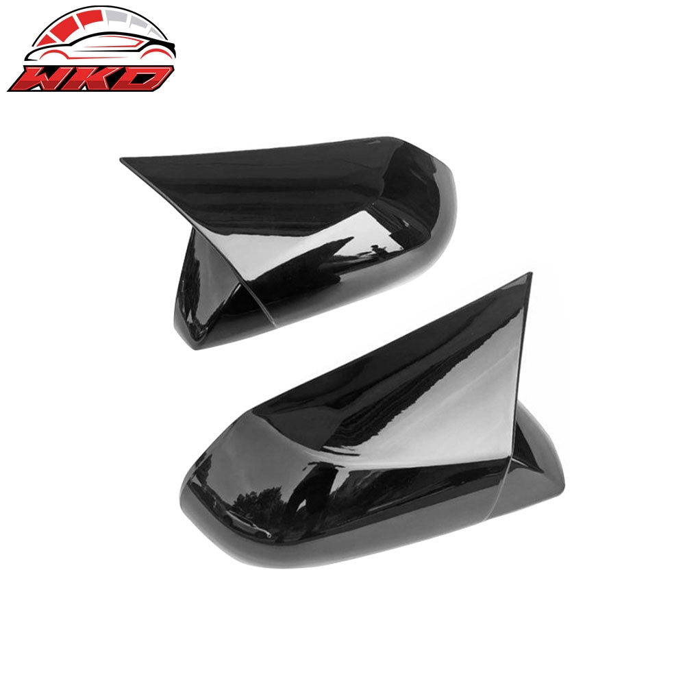 Fits 18-26 Toyota Camry/19-22 Avalon Rear View Side Mirror Covers Gloss Black
