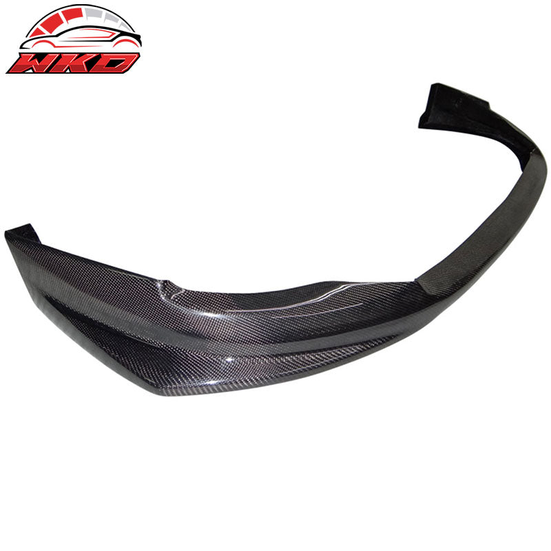 Fits 08-15 Mitsubishi Lancer EVO X 10 4DR VR Style Front Bumper Lip Carbon Fiber
