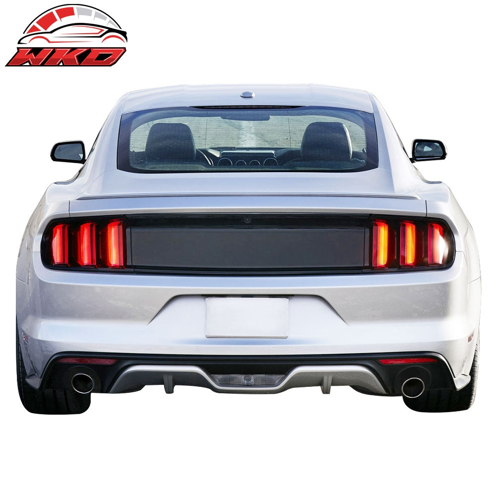 Fits 15-17 Ford Mustang Rear Bumper Cover Conversion Unpainted PP Replacement